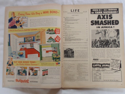 Life Magazine (14. Juni 1943) Zweiter Weltkrieg. Tolle Artikel, Fotos & Anzeigen - Bild 2 von 12