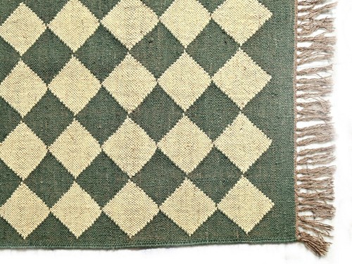 Teraditional Kilim Vintage Rug Kilim Rug Natural Handwoven Wool Jute Rug Carpet - Picture 4 of 6