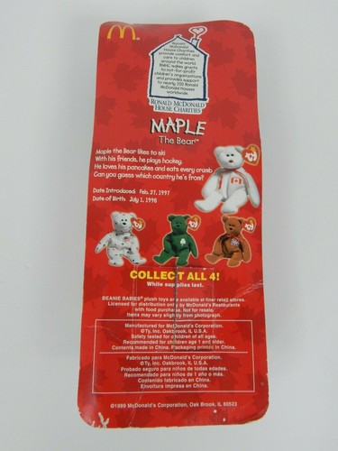 Beanie Babies Ronald McDonald House Charities Set of Four 1999 Fresh Barn Find - Picture 9 of 10
