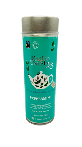 English Tea Shop Organic Peppermint Tea 15 Pyramid Tea Bags 30 g Exp 10/2025 - Picture 1 of 10