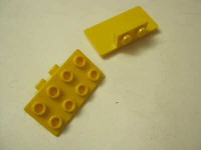 Lego Lot Of 2 Yellow 1x2 2x4 Angle Bracket, 21731 (028-286) | eBay