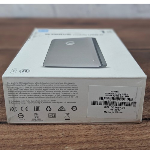 G-Technology G DRIVE Mobile USB-C 1TB External Hard Drive Portable Storage - Picture 10 of 11