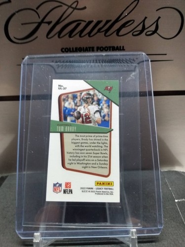 2022 Panini Legacy Tom Brady Under the Lights SP Prem Edition Silver Mini #UL-37 - Picture 3 of 3