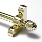 13 X Polished Brass Stair Rods - 1/2" x 36" - Premium Range - Pine Finial