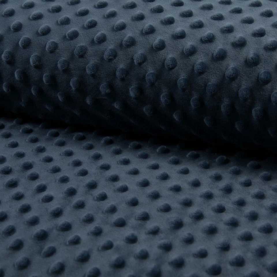 Luxury Dimple Supersoft Cuddle Fleece Fabric Material - JEANS - Image 2 of 2