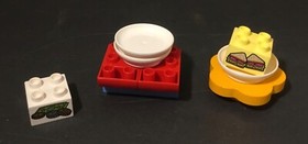 2015 LEGO DUPLO SET# 10587-CAFE 52Pcs 3Figs  No Instructions/Box