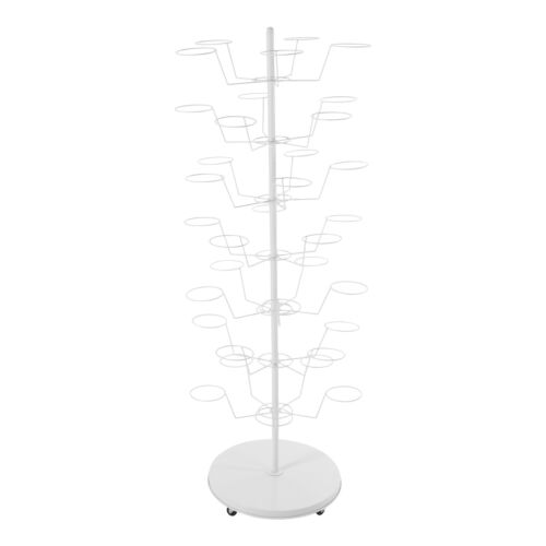 Cappelliera standalone free standing in metallo con 4 ruote universali 35 posizioni cappello - Foto 3 di 14
