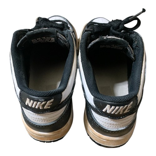 Size 4.5( GS) / Women 6 - Nike Dunk Low Black White - Picture 4 of 6