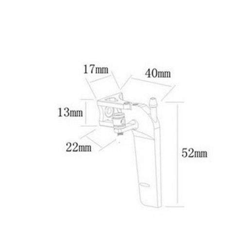 For 30-40CM Mini RC Electric Boats Metal Water Absorbing Rudder Steering Rudder - Picture 4 of 4