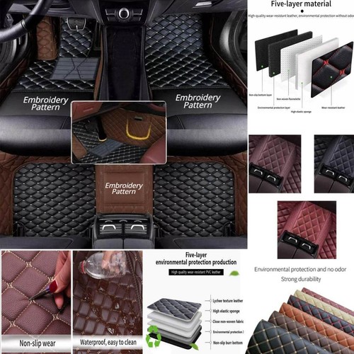 For Mazda All Series Luxury Custom Car Floor Mats Waterproof Anti-slip Carpets - Foto 5 di 30