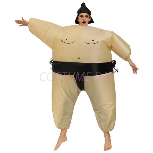 Adult Kids Inflatable Costume Standup Santa Fan Christmas Xmas Halloween Blow up - Picture 65 of 135