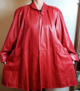 leather swing jacket