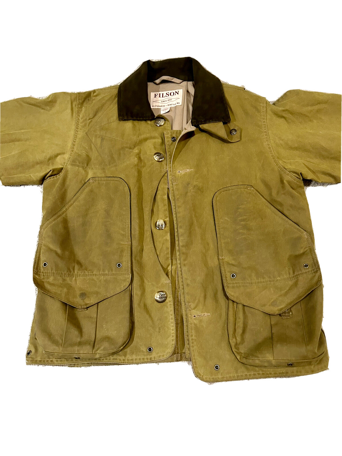 Filson Shelter Waterfowl Jacket Tan Tan Color Size Small With