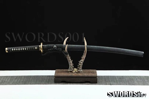 Brass Dragon Tsuba handmade folded steel blade Japanese Samurai Katana Sword - Picture 2 of 10