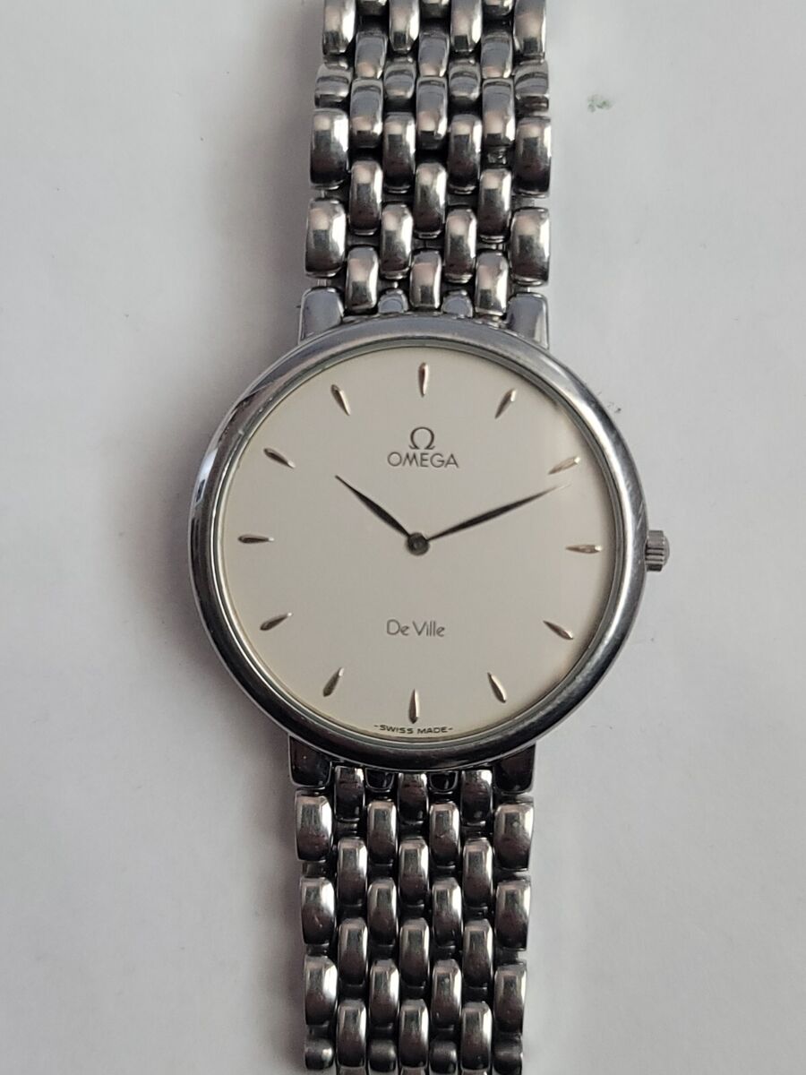 Vintage Omega De Ville Silver Dial Quartz Ultra Thin 32MM Vintage Omega De Ville Silver Dial Quartz Ultra Thin 32MM