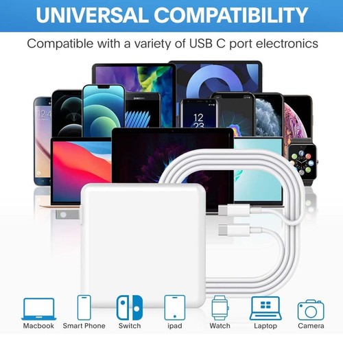 30W 61W 87W 96W PD Type-C Power Adapter Charger USB-C For Apple MacBook Pro Air - Picture 4 of 23