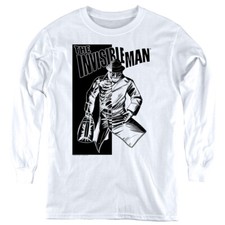 The Invisible Man Kids Long Sleeve Shirt Briefcase White Tee