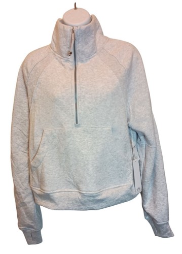 Glow Motion Gray Half Zip Pullover Sweatshirt Women's Sz. M - 第 1/7 張圖片