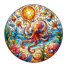 Wandtattoo Aufkleber Octopus Wandaufkleber 18X18 cm Groß