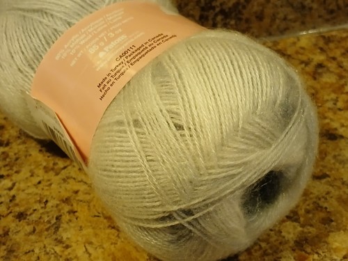 Patons Pizzo Peso Filato 80%Acrilico 10%Mohair 10%Lana "Patina" Bianco Grigio Nero 85g - Foto 20 di 21