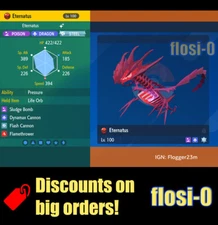 6IV Shiny Eternatus Pokemon Scarlet and Violet