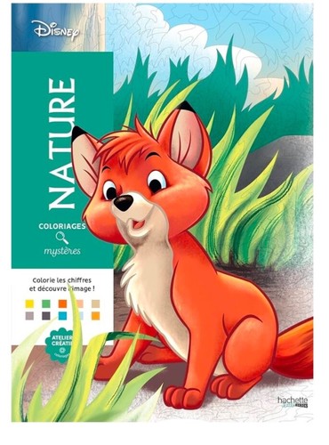 Coloriages mysteres Disney - Nature Disney Color by number Coloring Book French - Picture 1 of 4