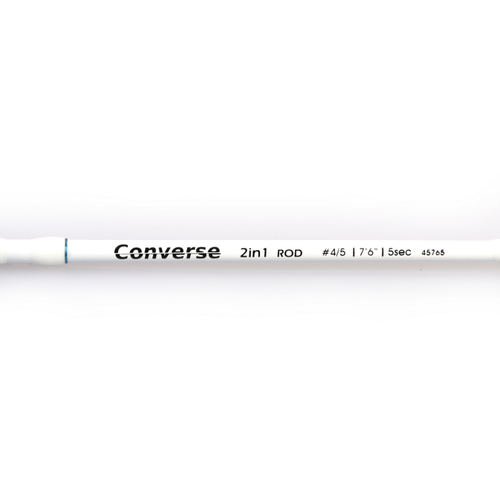 Caña de viaje Converse 2 en 1 para mosca/giro, 7 ft6 4/5wt 5 piezas caña de pescar con mosca caña giratoria - Imagen 4 de 8