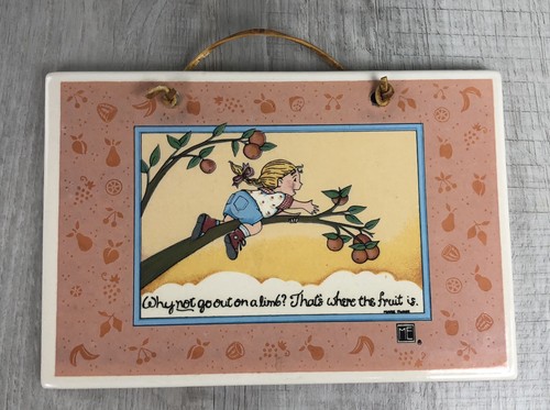 Mary Engelbreit Decorative Collectibles Wall Piece Out On A Limb ME 6x9” - Picture 1 of 10