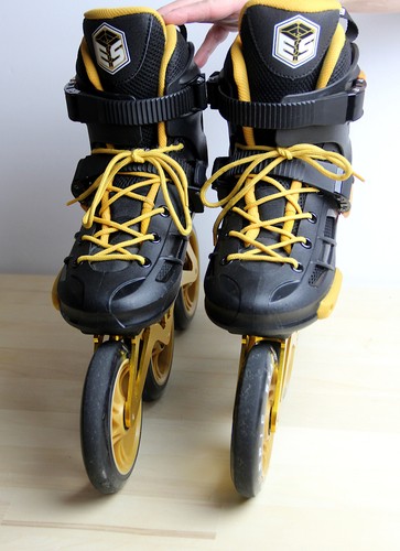 EPIC SKATES 125 mm Engage pattini velocità in linea 3 ruote taglia 7 - Foto 4 di 11