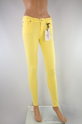 Seven 7 for all mankind The Skinny 27 Coloured Slim Illusion Lime Light Gelb Dam
