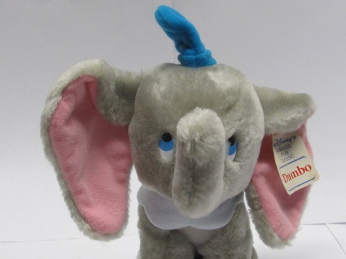 VINTAGE 8" DUMBO WALT DISNEY'S ANIMATED CLASSICS PLUSH STUFFED ANIMAL WITH TAG - Picture 6 of 10