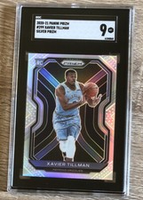 2020-21 Prizm Basketball Xavier Tillman Silver Prizm SGC 9