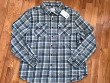 Katin Men's Vincent Flannel Shirt XL Plaid Blue Heavyweight Soft