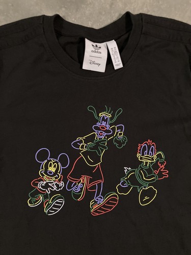 Adidas Disney Mickey Mouse Goofy Donald Duck Grafik Shirt Damen XS Running - Bild 2 von 6