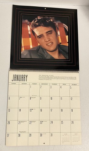 Vintage 1991 ELVIS PRESLEY Portraits Of The King Calendar 12 Months by Hallmark - Picture 3 of 15