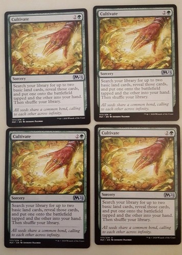 4x Cultivate Core M21 Set 2021 Magic the Gathering MTG NM Playset  - Picture 1 of 1