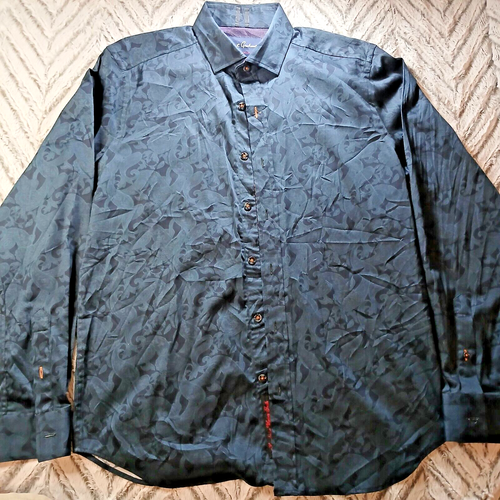 Robert Graham Hemd Herren M Navy Paisley Modern Americana Designer Classiccore - Bild 2 von 11