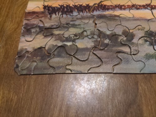 Borex 20 Mule Team 1933 Jigsaw Puzzle Old West Vintage - Missing 1 Piece - Picture 11 of 17