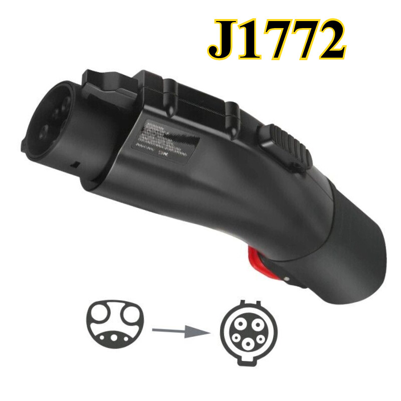 For SAE J1772 EVs Tesla To J1772 Charging Adapter, Max 60A&250V Fast Ship