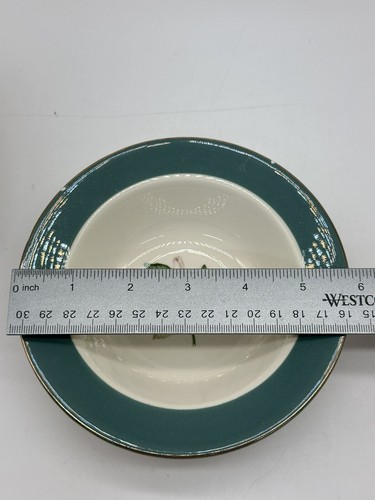 Century Service Corp Emerald Floral Alliance Ohio 6 Dessert Bowls READ - Picture 7 of 8