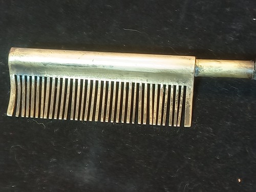 VINTAGE Messing Heißpresskämme Federgriff & Holz KENTUCKY MAID LOCKENSTAB - Bild 7 von 14