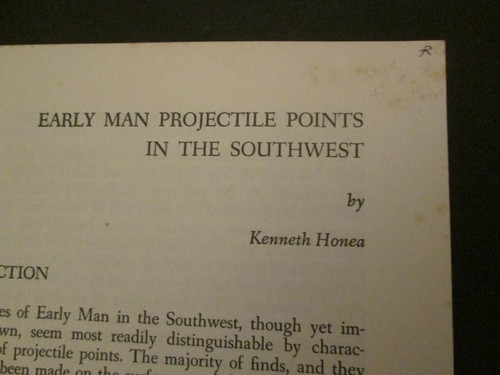 "Early Man Projectile Points in the Southwest" by Kenneth Homea, 1976 - Imagen 6 de 10
