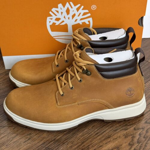 Timberland Herren Atwells Ave Wasserdicht Chukka Stiefel Größe 10 Weizen Braun Leder - Bild 2 von 18