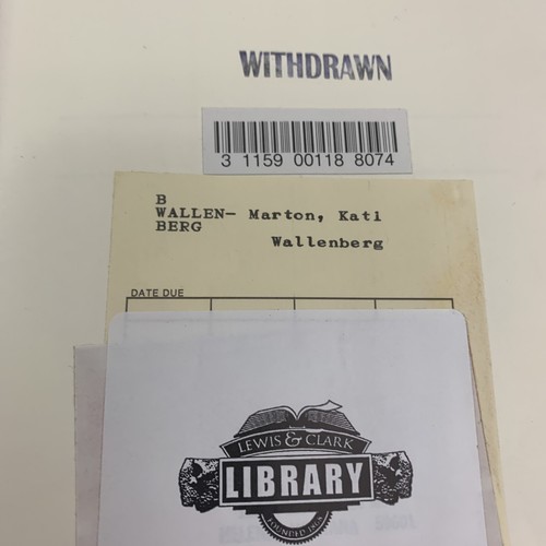 Wallenberg 1982 Hardcover Book/ DJ Ex-library First Edition By Kati Marton - Picture 3 of 6