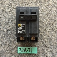 Square D Homeline HOM260 2 Pole 60 Amp Type HOM Plug In Circuit Breaker NOS