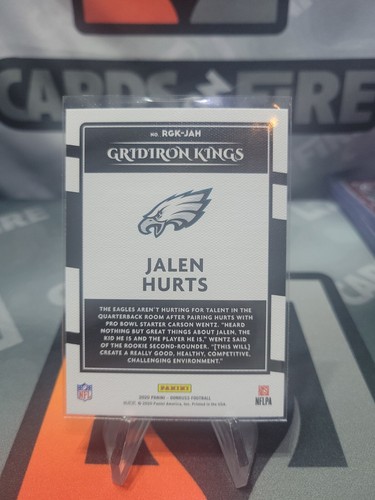 2020 Panini Donruss Rookie Gridiron Kings Jalen Hurts RC #RGK-JAH - Picture 2 of 2