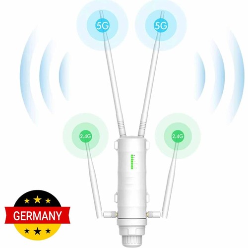 Wavlink AC1200 Outdoor WLAN Repeater Extender Dualband WiFi Long Range Access Po - Bild 2 von 19