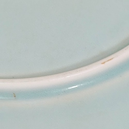 Crate & Barrel Nikko Reflections Plate Set 2 Aqua Dinner Japan Porcelain 11 in - Picture 7 of 10