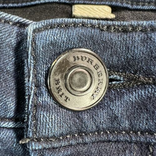 Burberry Brit Jeans Womens 31 28x25 Dark Blue Denim Slim Classic Designer Modern - Picture 10 of 23