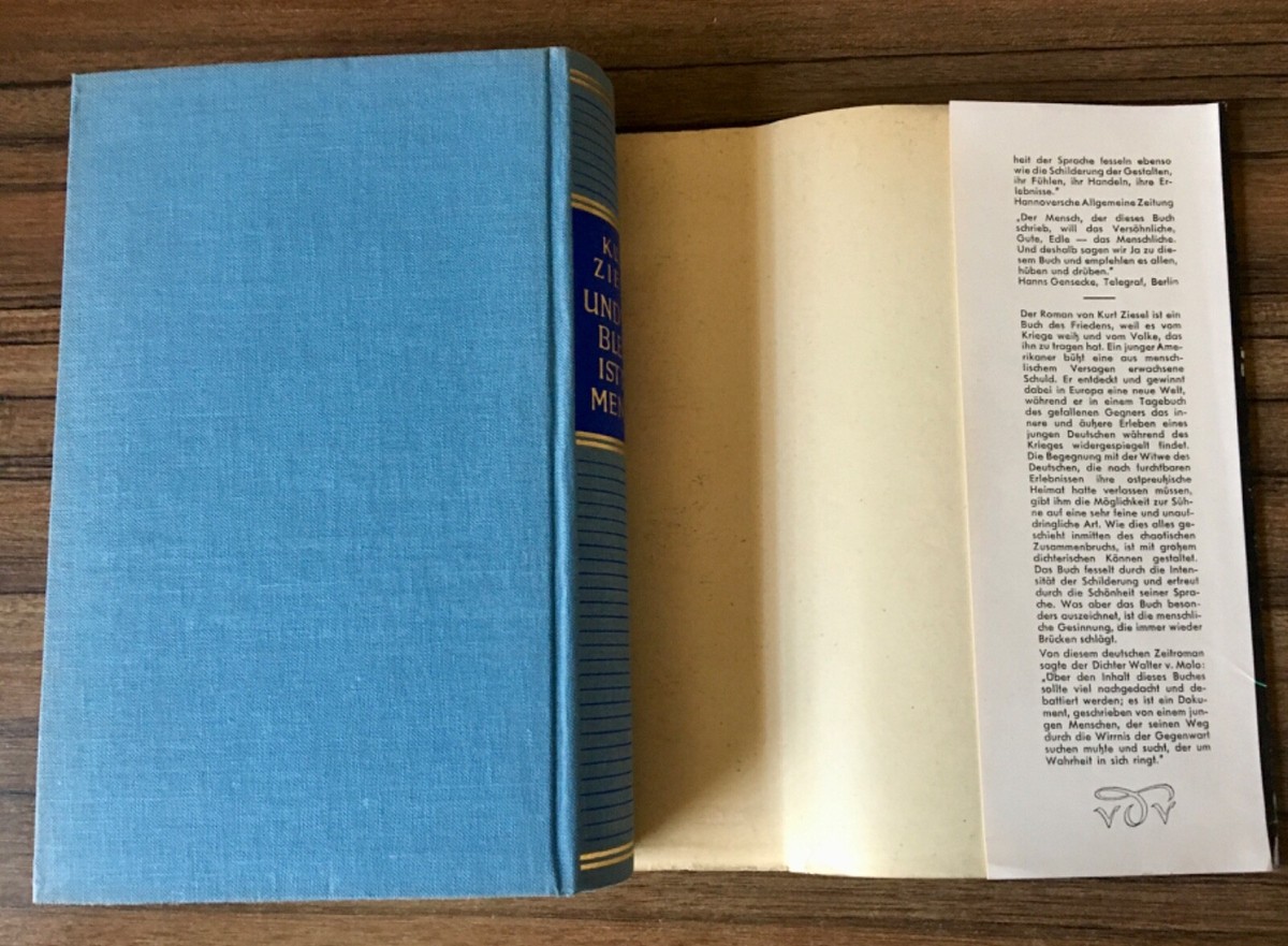 Vintage 1950's German language book „Und was bleibt ist der
